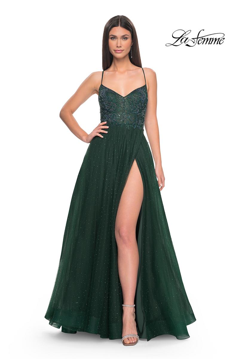 La Femme Dress 32020 - Dark Emerald La Femme Dress 32020 - Dark Emerald
