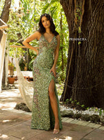 Primavera Couture Beaded Long Dress 3211