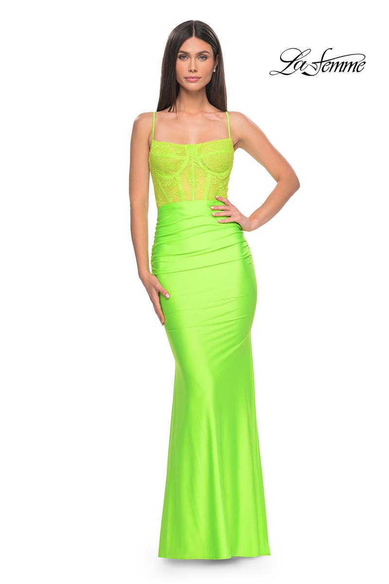 La Femme Dress 32322 BRIGHT GREEN / 8 La Femme Dress 32322 BRIGHT GREEN / 8