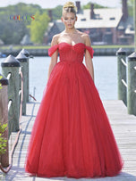 Colors Off Shoulder Corset Ball Gown Dress 3240