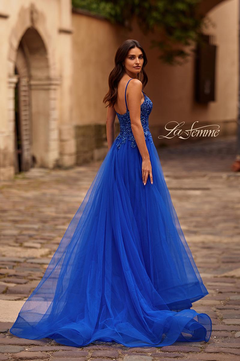 la femme blue prom dress La Femme 32278 Dress | La Femme Dresses