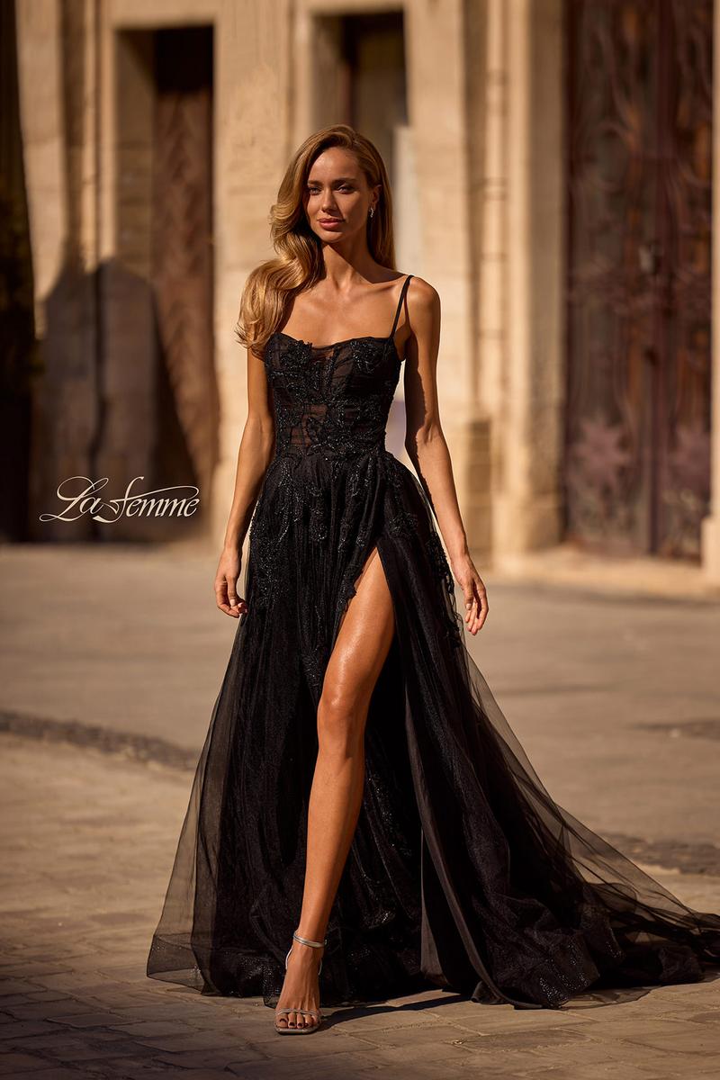 La Femme Dress 32781 Black / 00