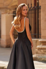 La Femme Mikado A-Line Dress 33106