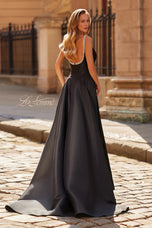 La Femme Mikado A-Line Dress 33106