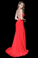 Ava Presley High Neck Open Back Prom Dress 33252