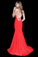 Ava Presley High Neck Open Back Prom Dress 33252