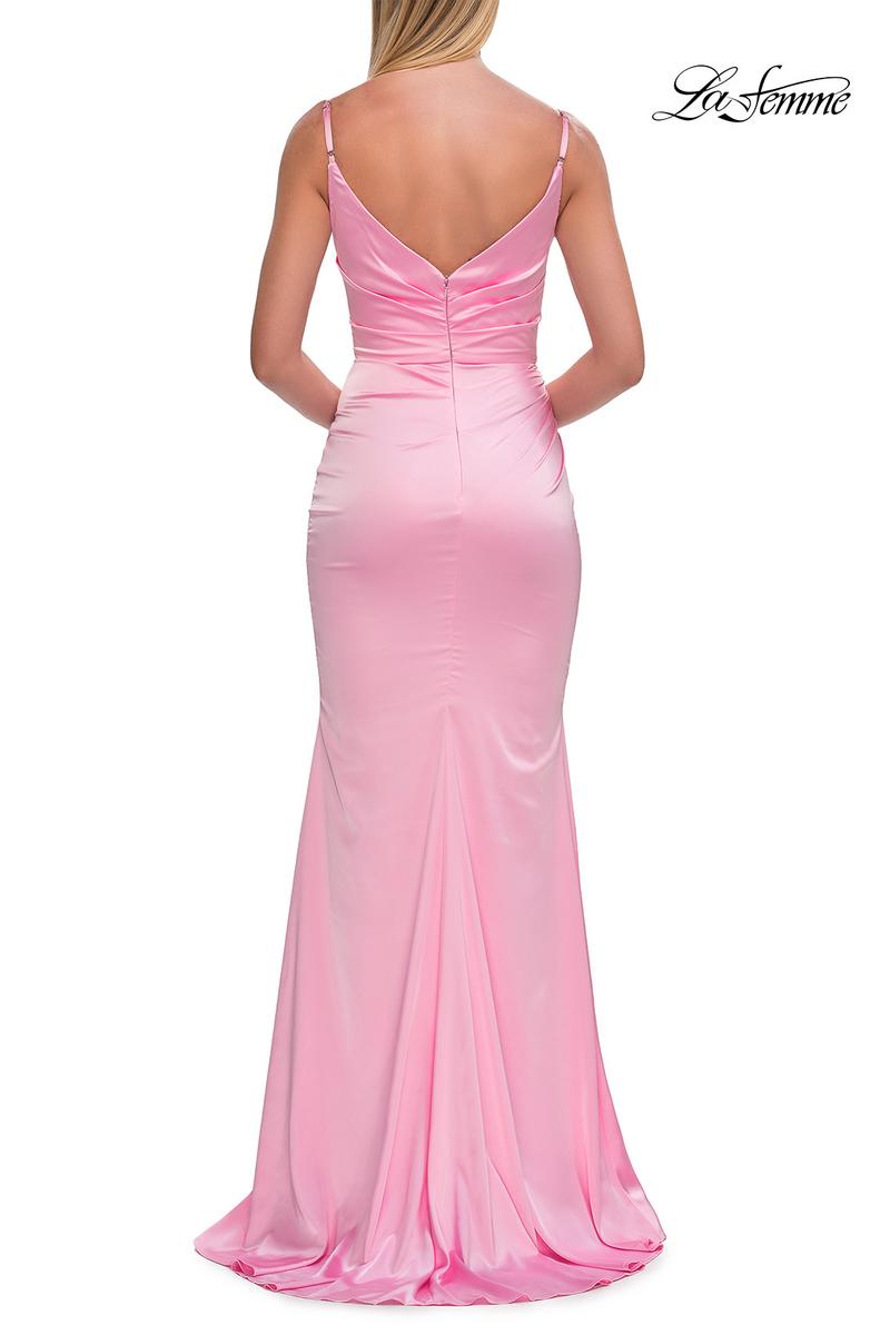 La Femme Satin Long Dress 33421