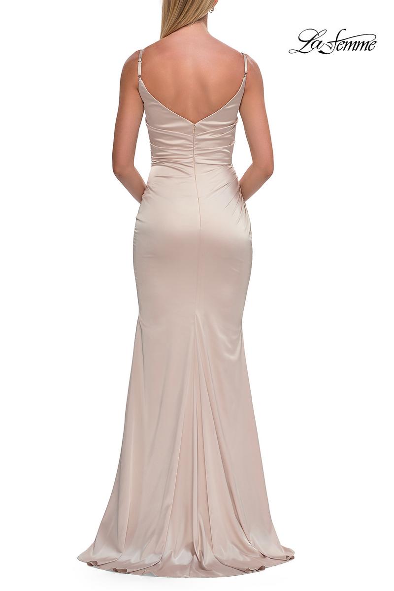 La Femme Satin Long Dress 33421