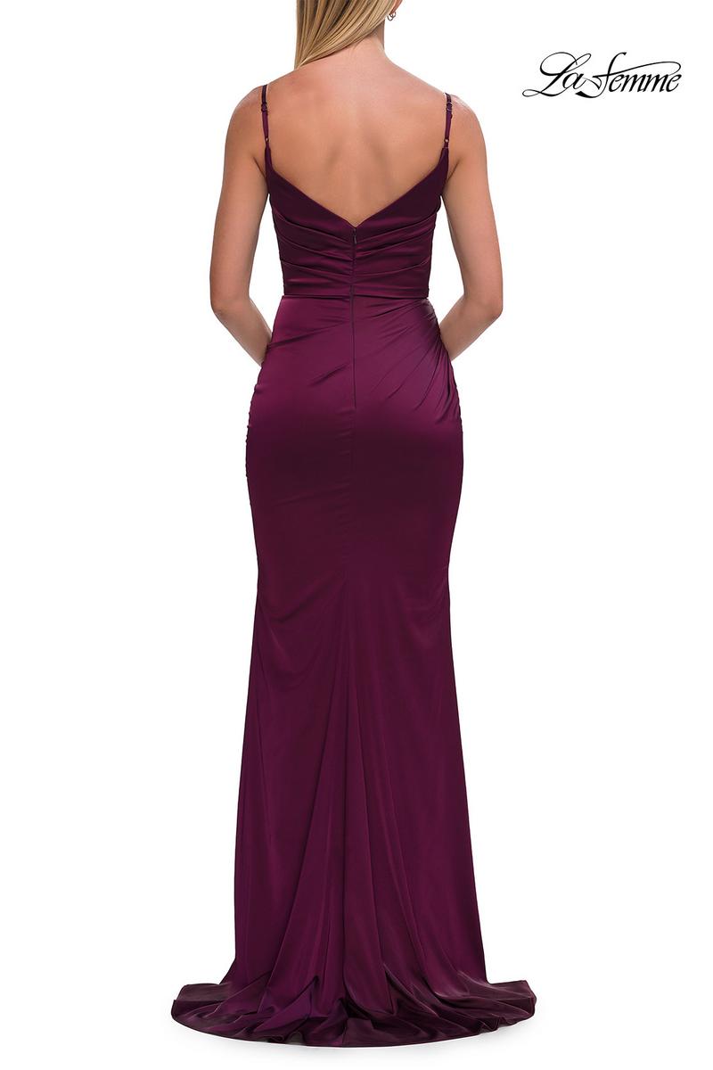La Femme Satin Long Dress 33421