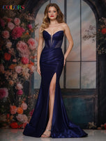 Colors Tight Embellished Prom Dress 3562
