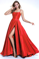 Ava Presley Satin A-Line Prom Dress 35738