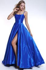 Ava Presley Satin A-Line Prom Dress 35738