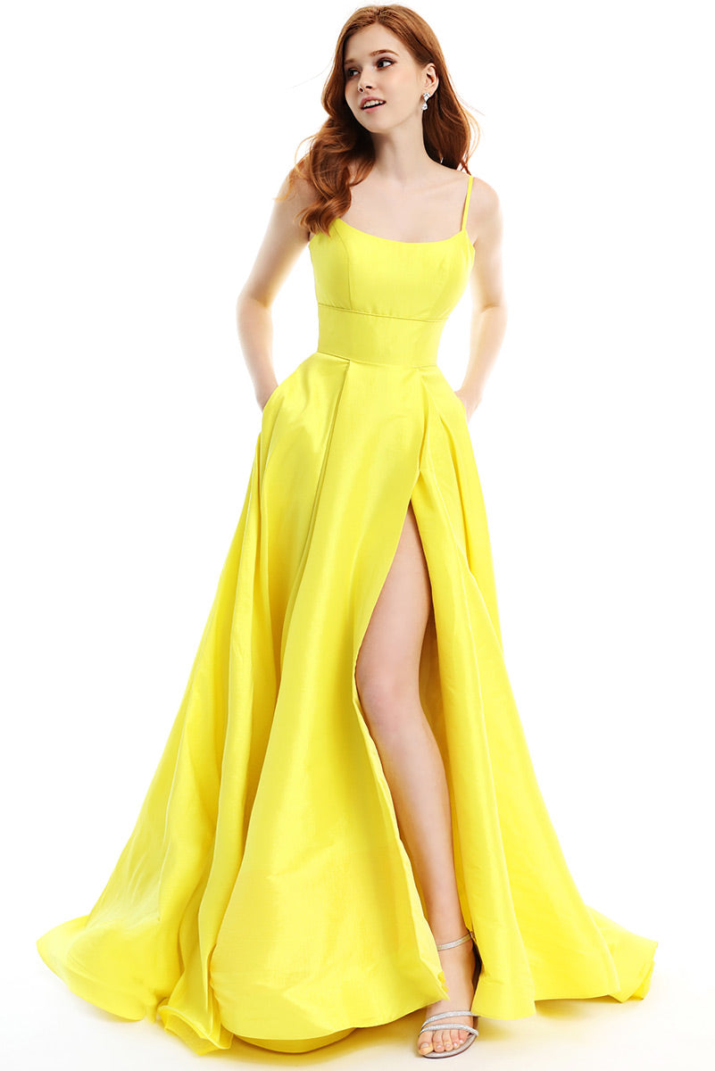 Ava Presley Satin A-Line Prom Dress 35738