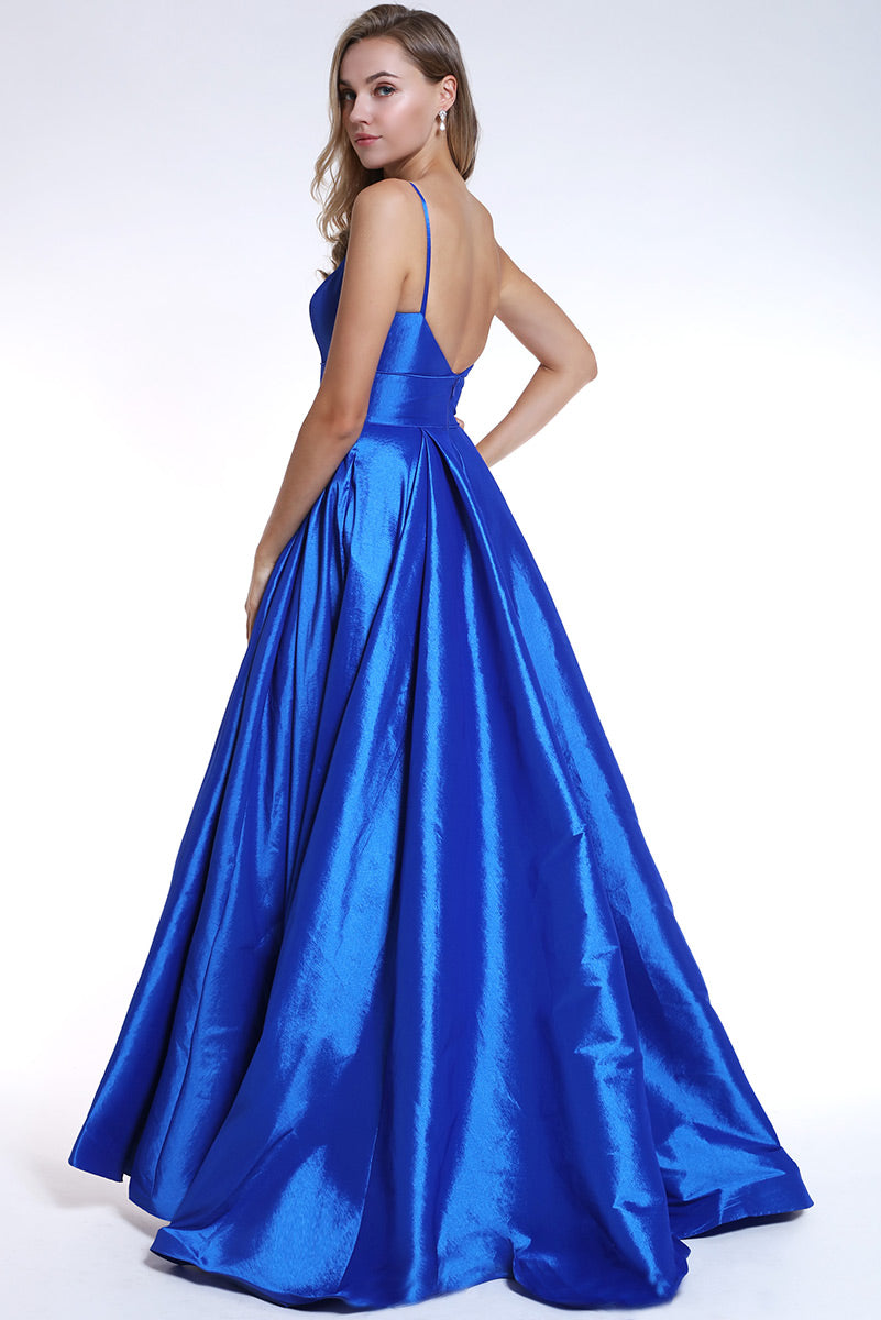 Ava Presley Satin A-Line Prom Dress 35738