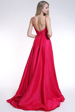 Ava Presley Satin A-Line Prom Dress 35738