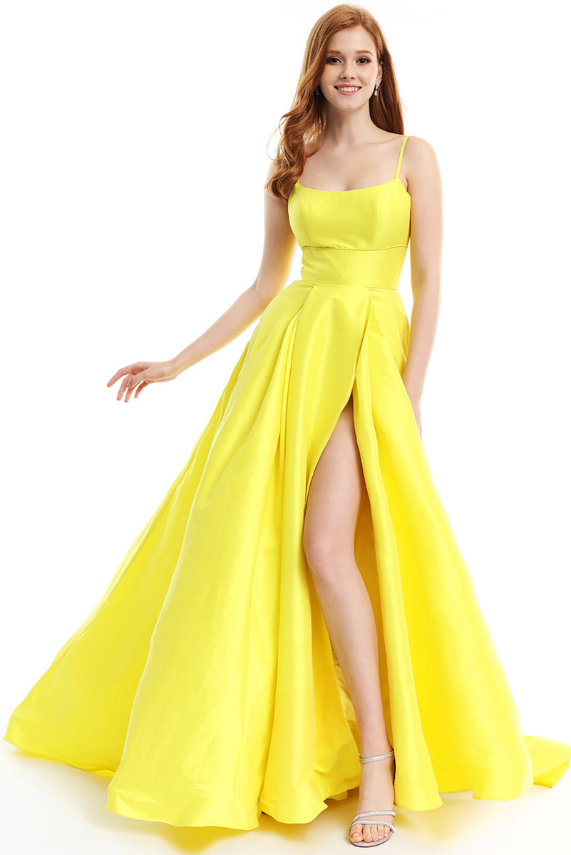 Ava Presley Satin A-Line Prom Dress 35738