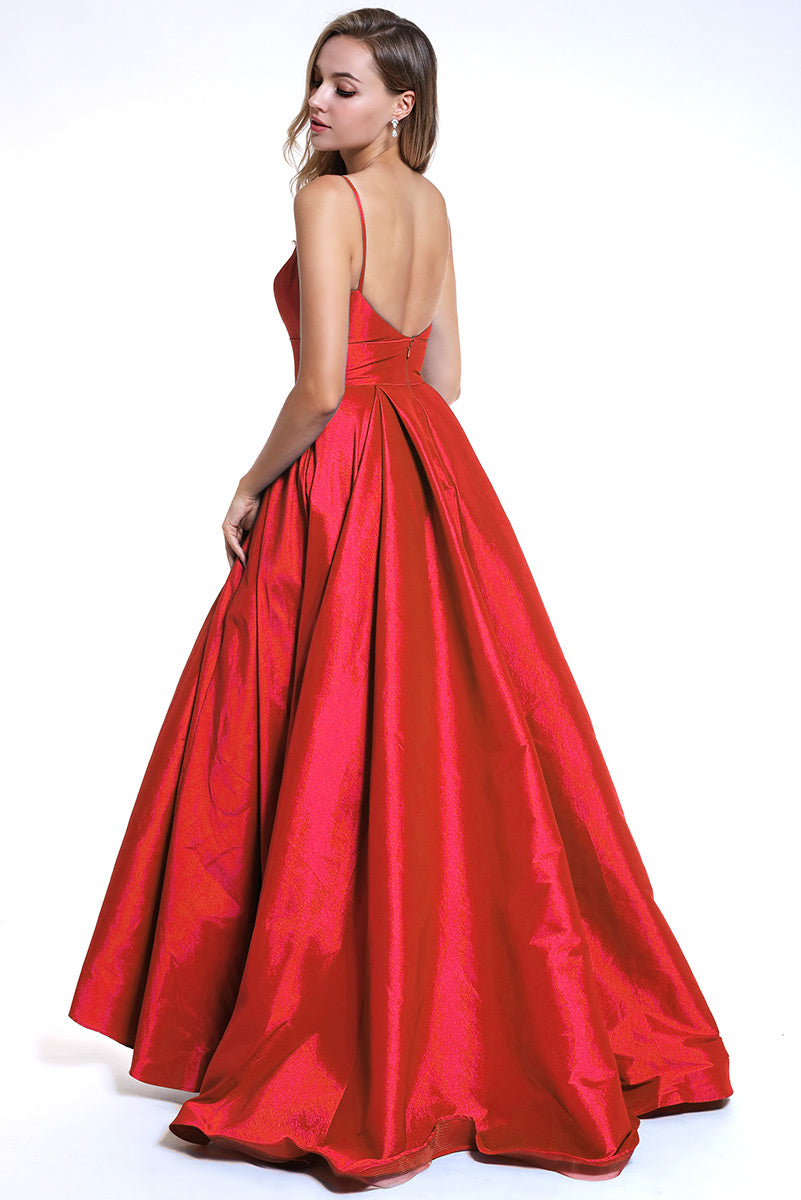 Ava Presley Satin A-Line Prom Dress 35738