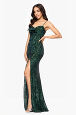 Blondie Nites "Carrie" Sequin Long Dress 5383BN