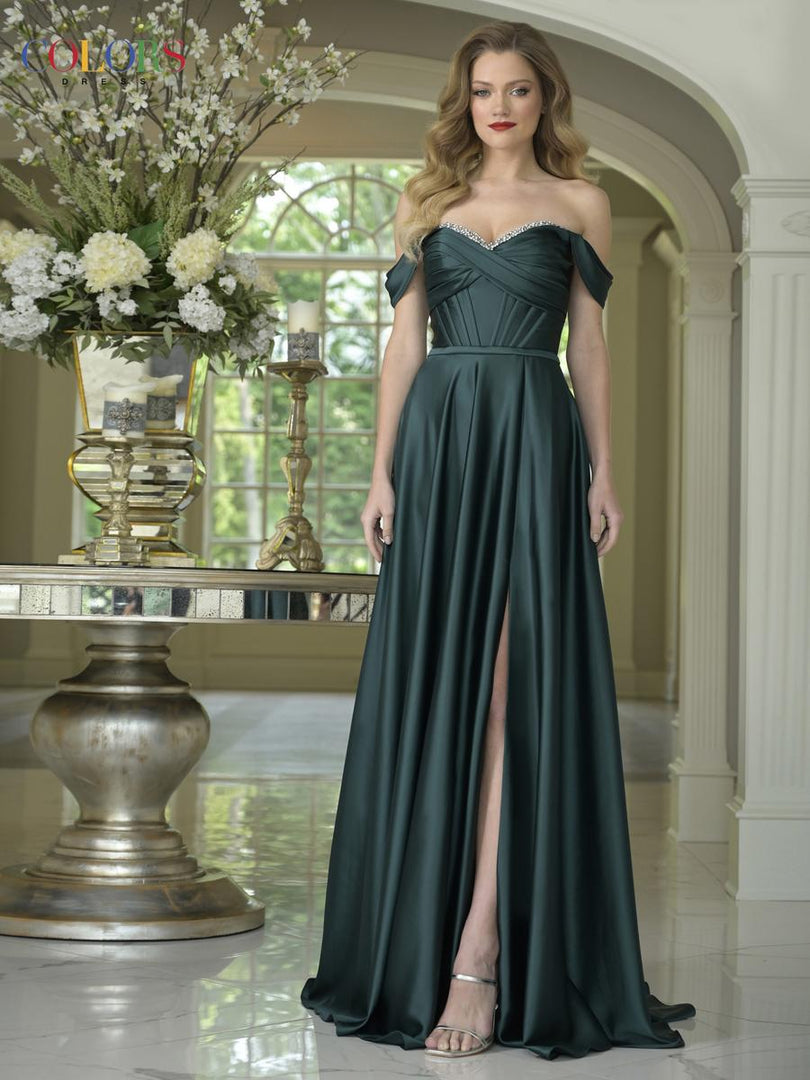 Colors Dress Dress 3606 - Deep Green Colors Dress Dress 3606 - Deep Green