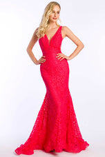 Ava Presley Fitted Lace Prom Dress 37319