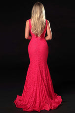 Ava Presley Fitted Lace Prom Dress 37319