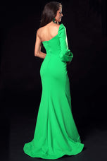 Ava Presley Long Sleeve One Shoulder Prom Dress 37331