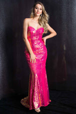 Ava Presley Double Slit Prom Dress 37335