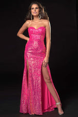 Ava Presley Double Slit Prom Dress 37335