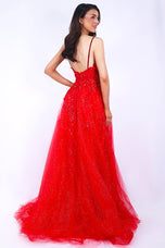 Ava Presley A-Line Lace Prom Dress 37369