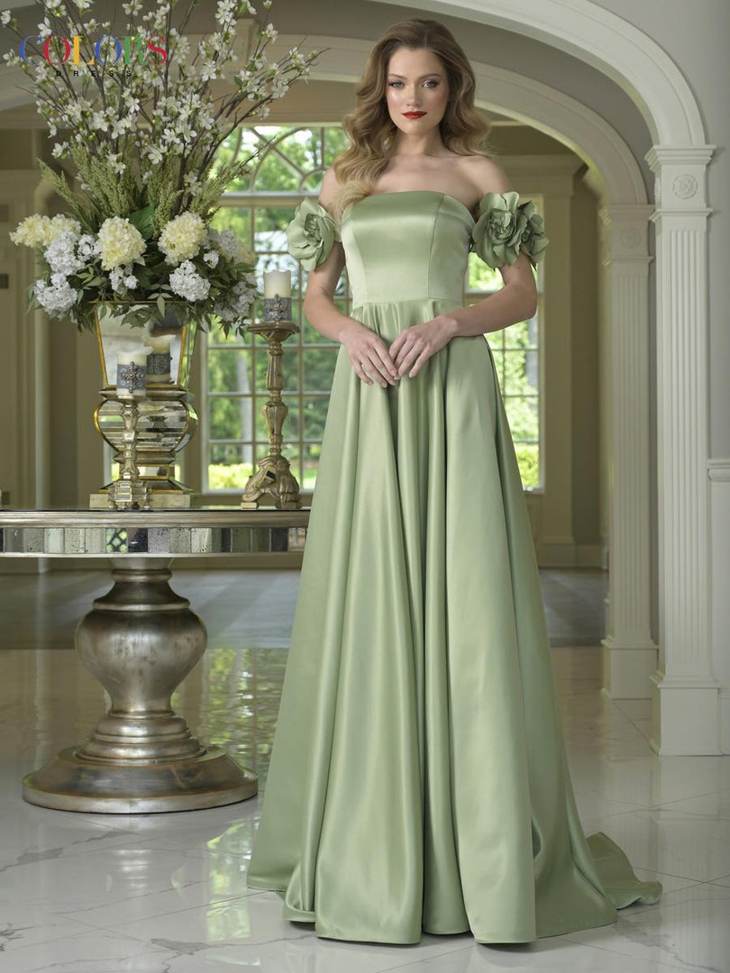 Colors Dress Floral Off The Shoulder Prom Dress 3744
