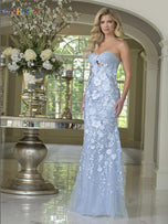 Colors Dress Strapless 3D Flower Fitted Prom Dress 3749