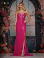 Colors Dress Beaded Fitted Prom Dress 3780
