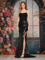 Colors Dress Fitted Illusion Corset Prom Dress 3787