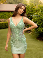 Primavera Couture Short Dress 3802