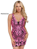 Primavera Couture Short Dress 3806