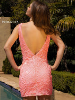 Primavera Couture Short Dress 3806