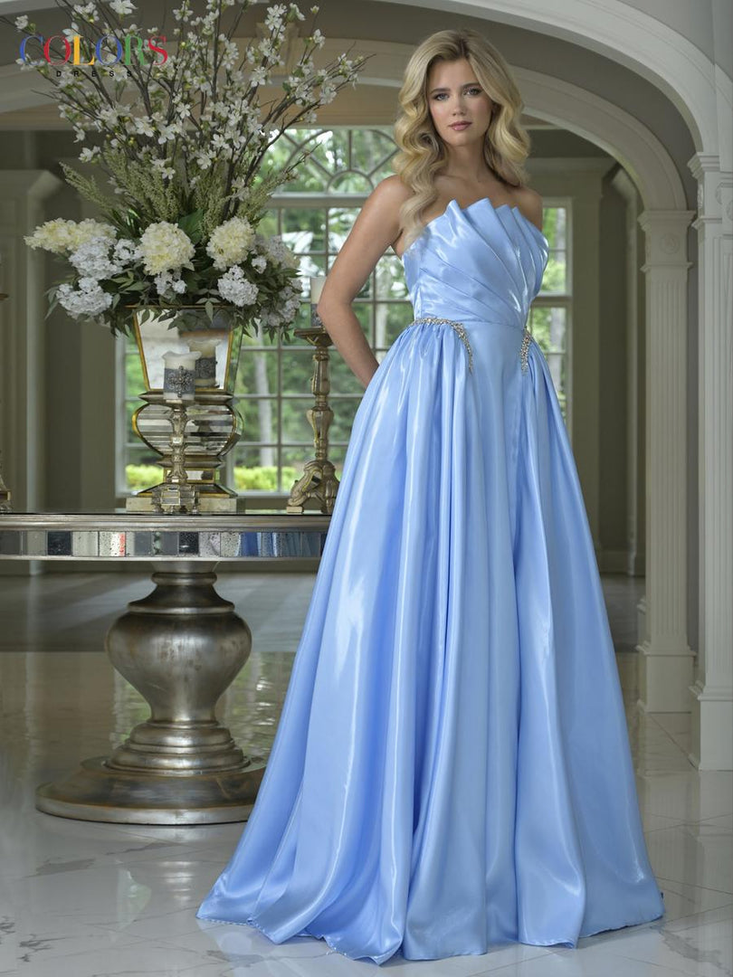 Colors Dress Strapless Mirror Mikado Ballgown Dress 3845 Colors Dress Strapless Mirror Mikado Ballgown Dress 3845