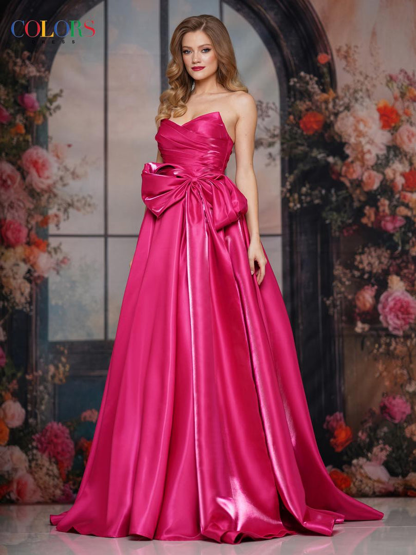 Colors Dress Strapless A- Line Dress 3860 Colors Dress Strapless A- Line Dress 3860