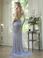 Colors Dress Beaded High Slit Prom Dress 3915