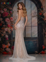 Colors Dress Strapless Heat Stone Fitted Prom Dress 3917