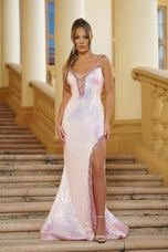 Ava Presley Sequin High Slit Prom Dress 39261
