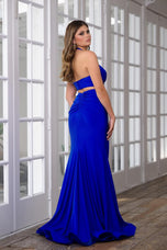 Ava Presley Simple Halter Prom Dress 39271
