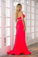 Ava Presley Simple Halter Prom Dress 39271