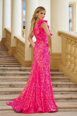 Ava Presley One Shoulder Sequin Prom Dress 39280