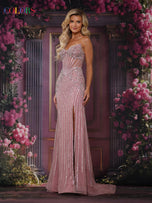 Colors Dress Strapless Illusion Corset Prom Dress 3929