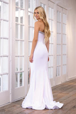 Ava Presley Off Shoulder High Slit Prom Dress 39304