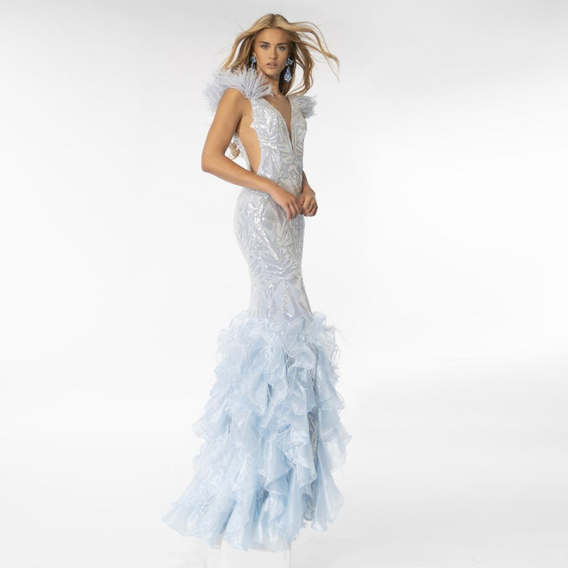 Ava Presley Mermaid Ruffle Prom Dress 39315