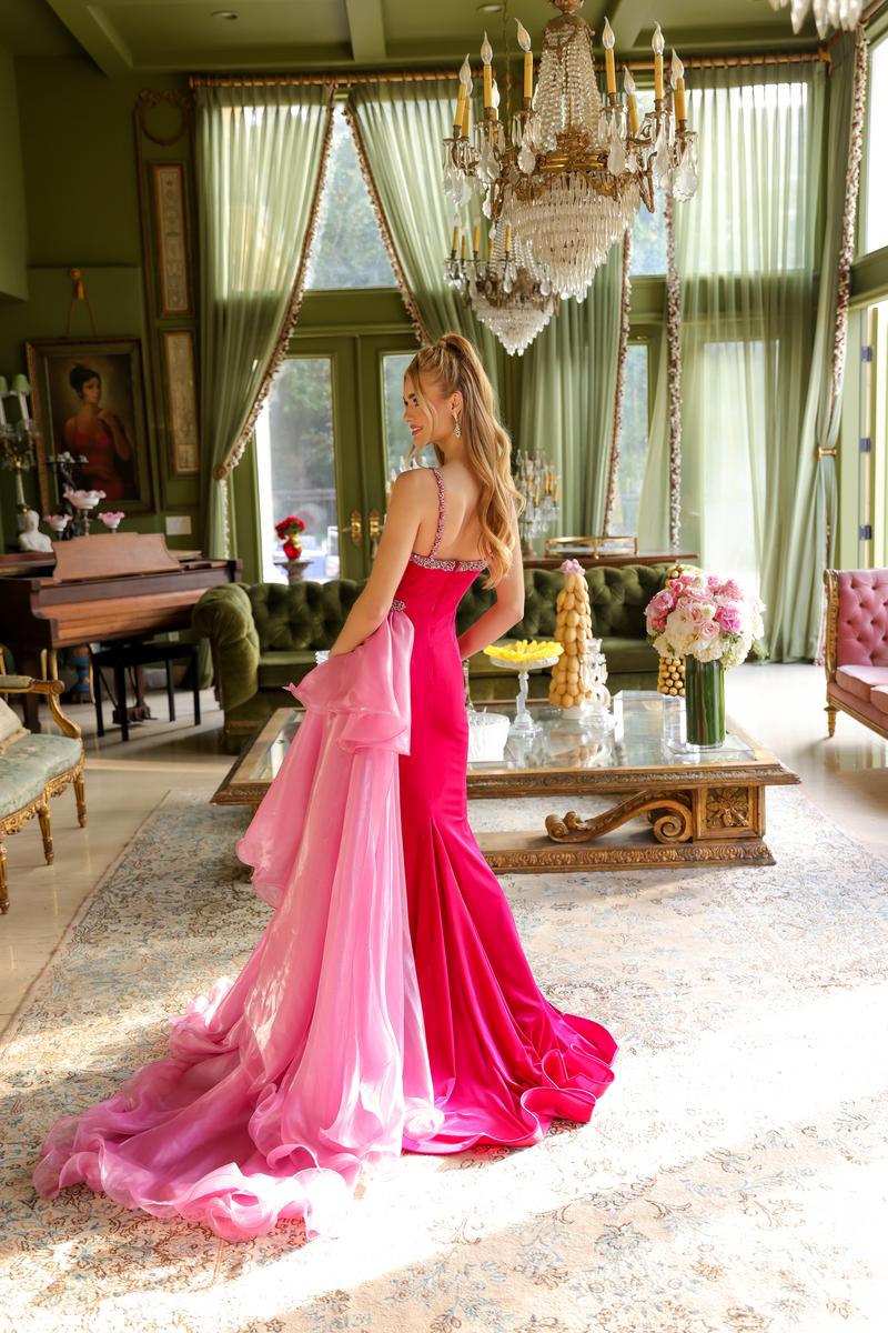 pink beauty pageant dresses Ava Presley Sheath Side Skirt Pageant Dress 39556 Navy/Turquoise / 10