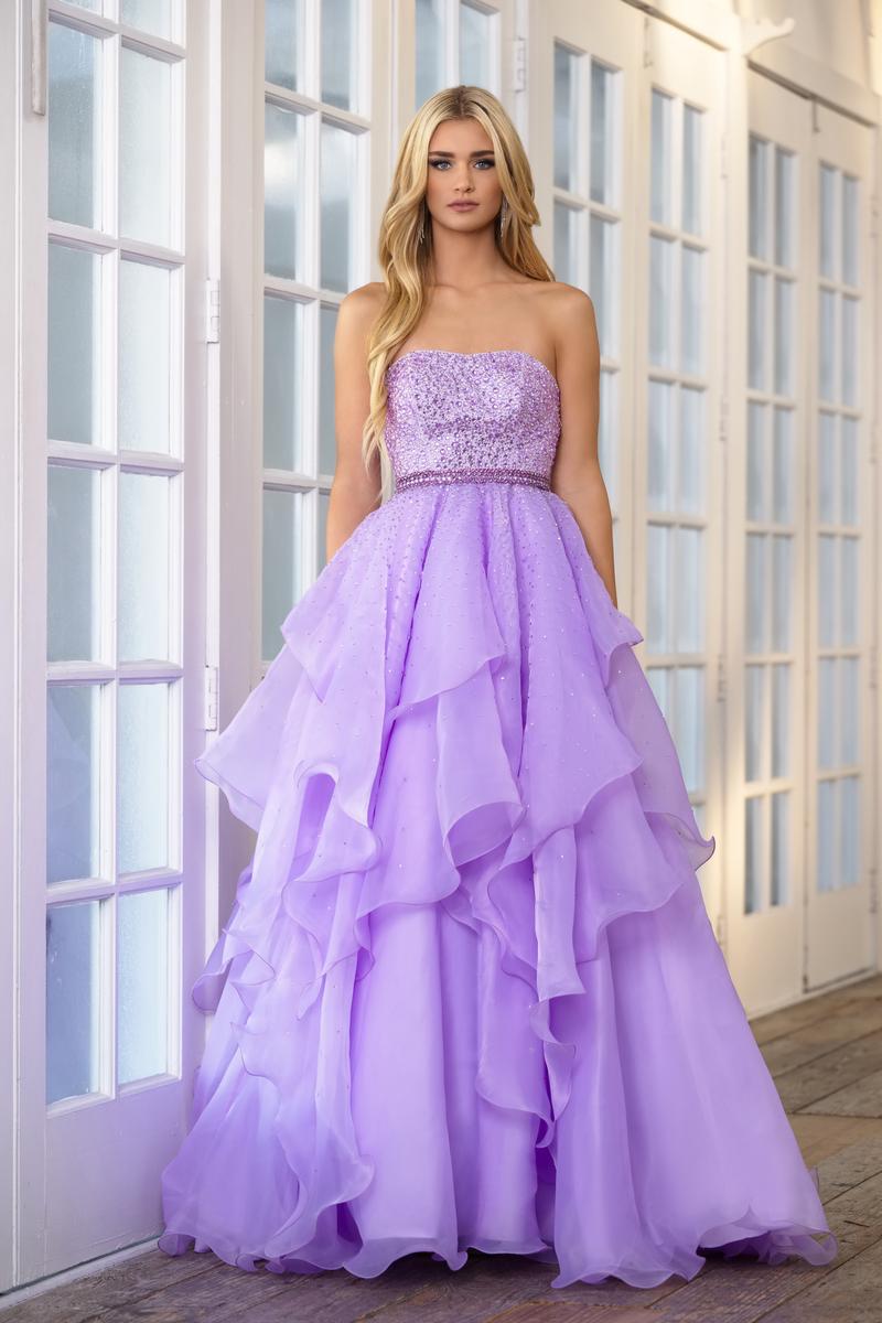 Ava Presley Strapless Tiered Ball Gown 39561
