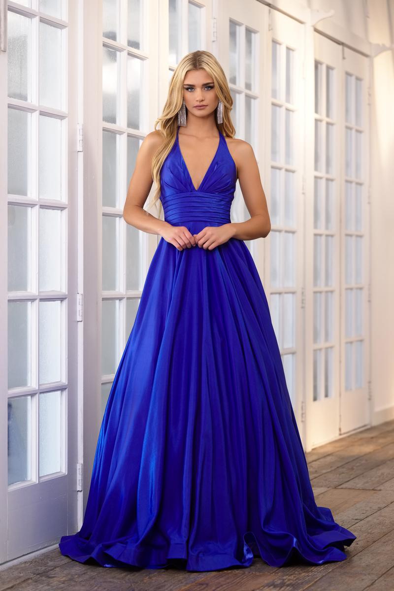 Ava Presley Satin A-Line Prom Dress 39562